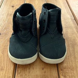 TOMS Toddler Size 6 Black High tops